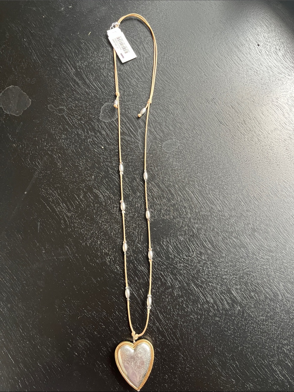 J Jill reversible and Adjustable Heart Pendant Necklace